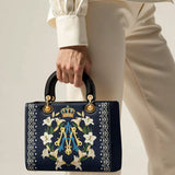 Catholight Crown Of Grace Damen-Ledertasche