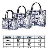 Catholight Ledertasche „Das Kreuz inmitten blühenden Glaubens“