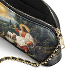 Catholight The Divine Shepherd's Grace Leather Crossbody Bag
