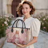 Katholische Ledertasche „In Marys liebenden Armen“