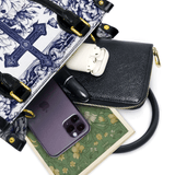 Catholight Ledertasche „Das Kreuz inmitten blühenden Glaubens“