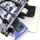 Catholight Ledertasche „Das Kreuz inmitten blühenden Glaubens“