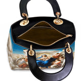 Catholight Divine Ascension: The Heavenly Embrace Lady Leather Bag