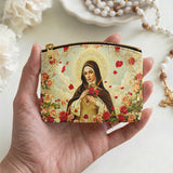 Catholight Little Flower Elegance Leather Rosary Pouch