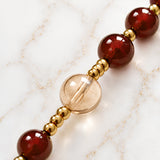 Catholight Precious Blood Red Quartz Rosary