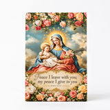 Catholight Halo Of Roses Devotional Wooden Art Quote
